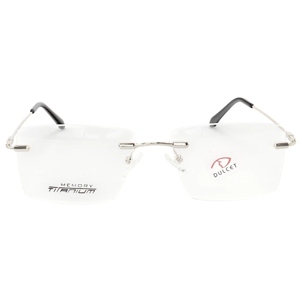 Armação de Óculos Balgriff Bucha Memory Titânio Flexivel Prata