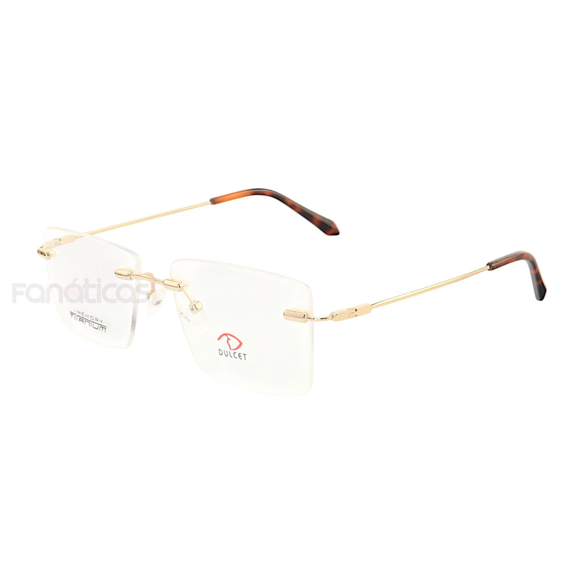 Armação de Óculos Balgriff Bucha Memory Titânio Flexivel Dourado