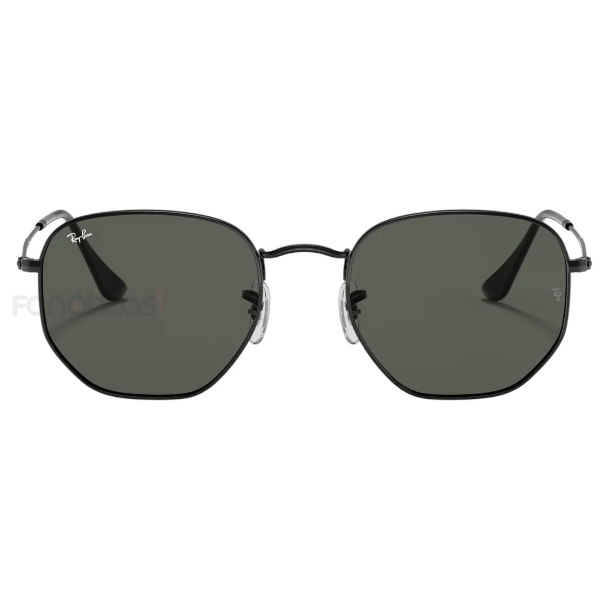 Óculos de Sol Hexagonal Preto e Lente G15 RB3548