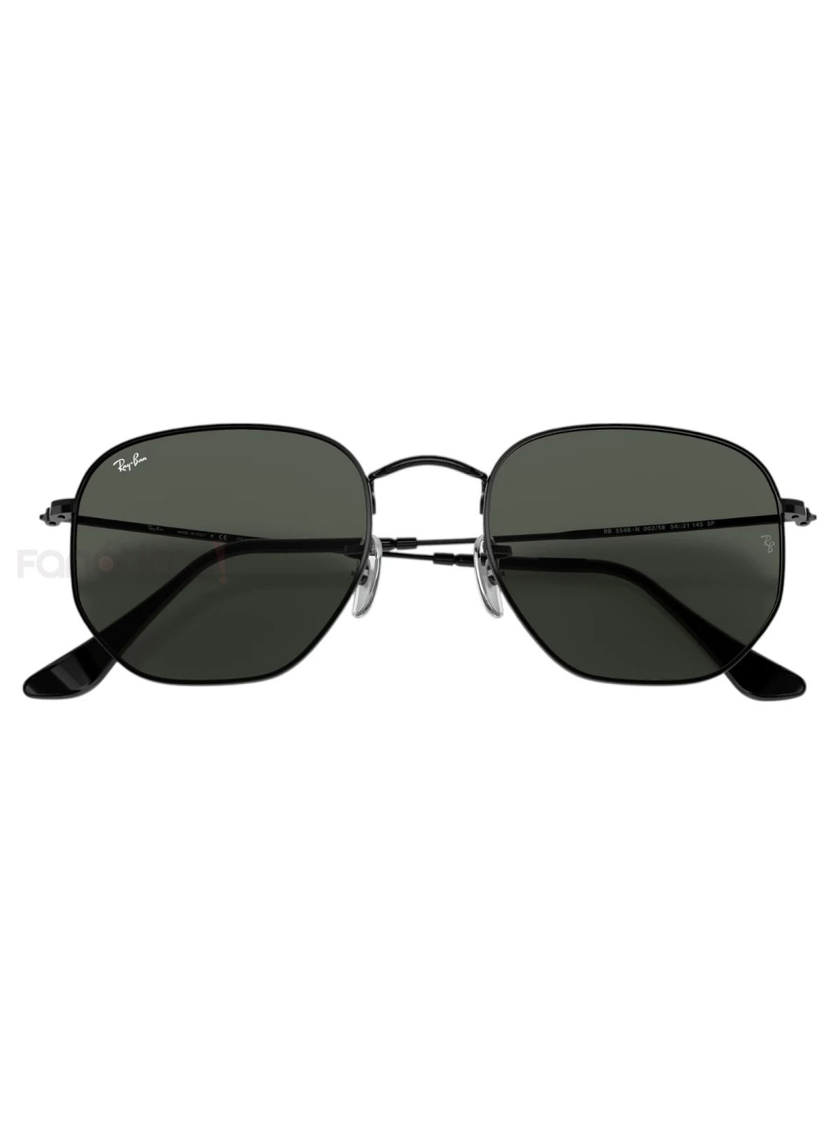 Óculos de Sol Hexagonal Preto e Lente G15 RB3548