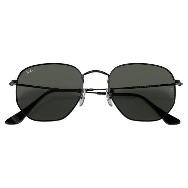 Óculos de Sol Hexagonal Preto e Lente G15 RB3548