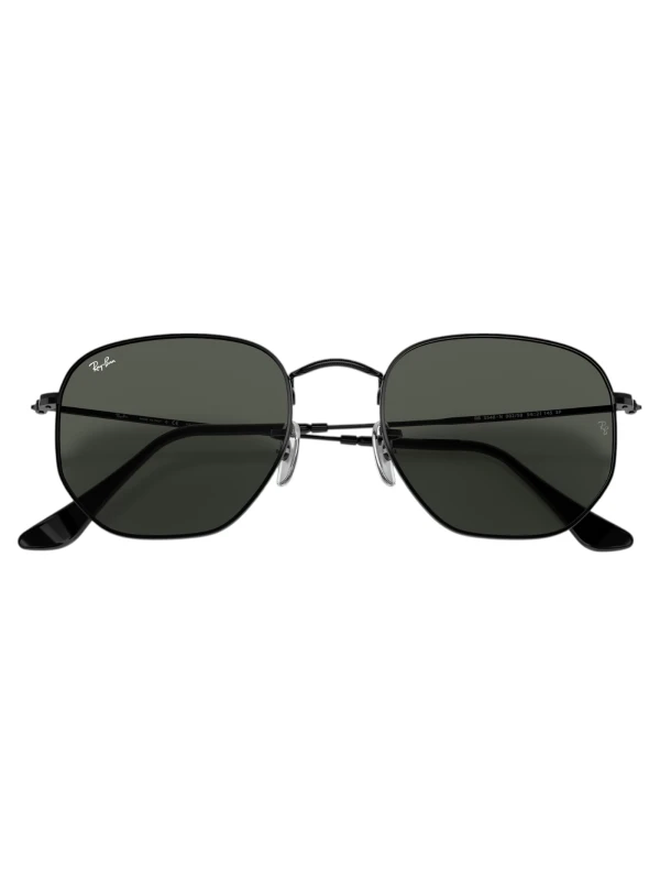 Óculos de Sol Hexagonal Preto e Lente G15 RB3548