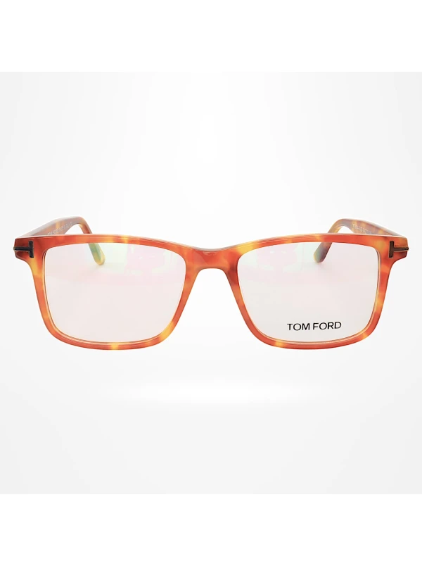 Armação de Óculos Quadrado TF5584 Tartaruga Caramelo