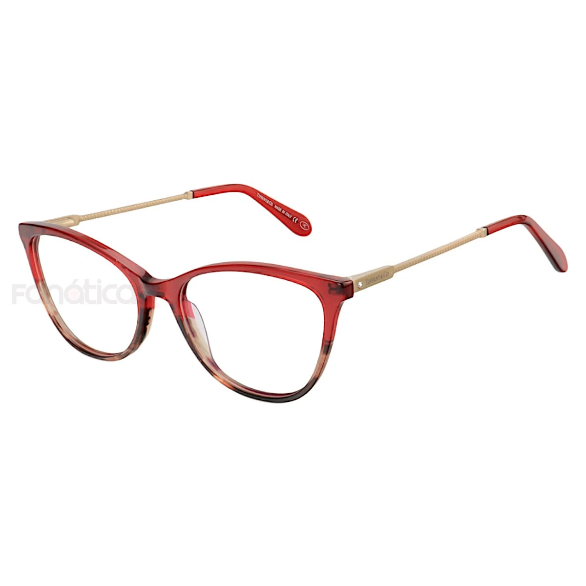 Armação de Óculos Oval TF2668 Vermelho Degrade