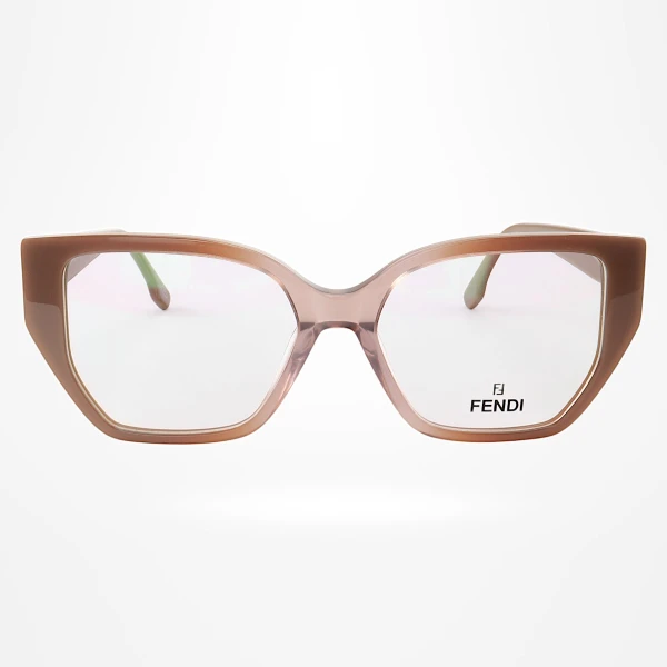 Armação de Óculos Quadrada FE50073 Nude