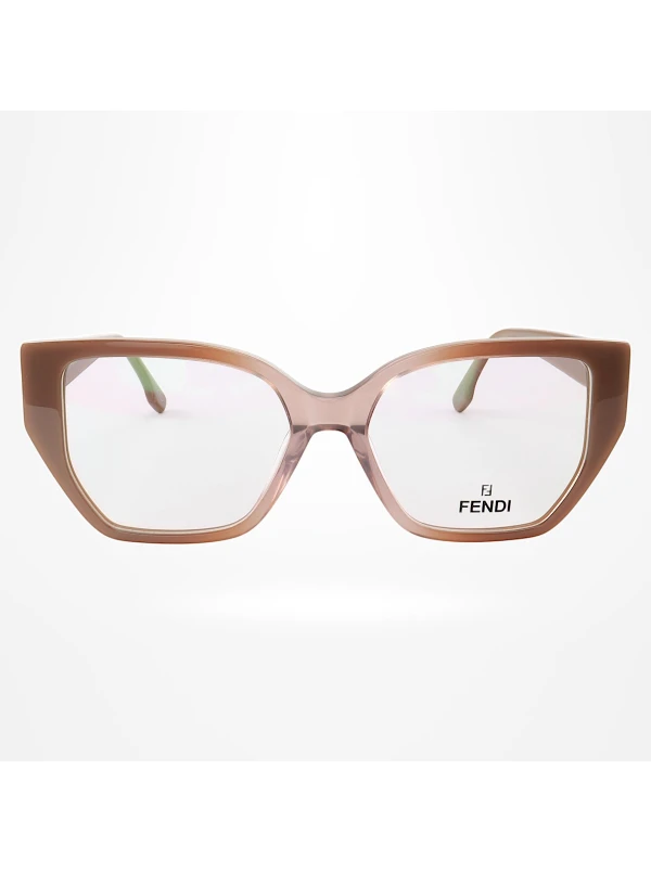 Armação de Óculos Quadrada FE50073 Nude