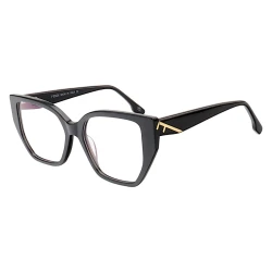 Armação de Óculos Quadrada FE50073 Preto