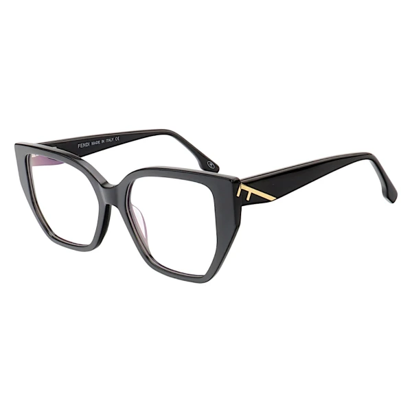 Armação de Óculos Quadrada FE50073 Preto