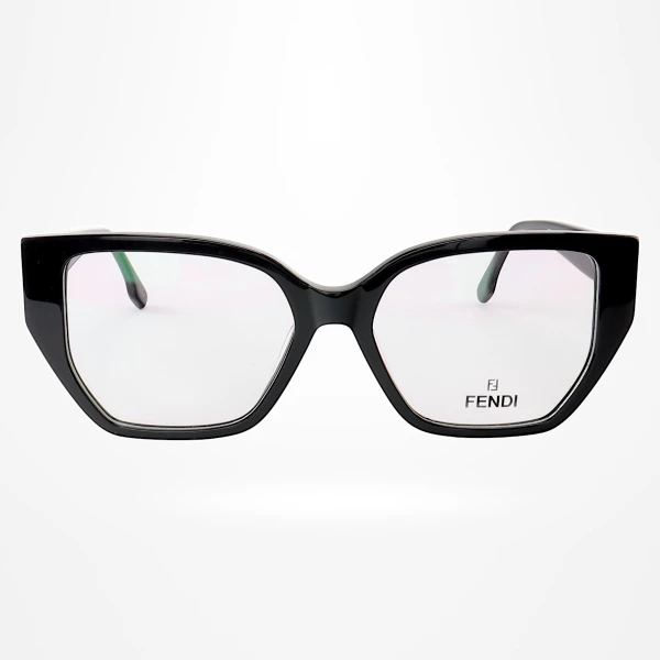 Armação de Óculos Quadrada FE50073 Preto