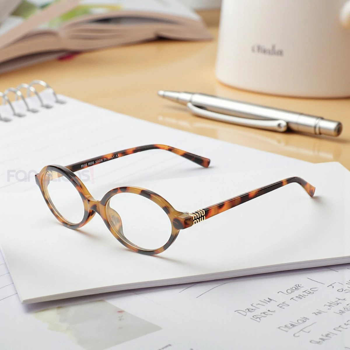 Armação de Óculos Oval MM 8948 Tartaruga