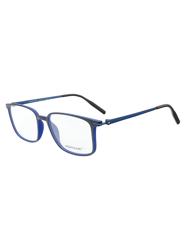 Armação de Óculos Quadrada MB0196O Preto e Azul