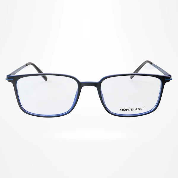 Armação de Óculos Quadrada MB0196O Preto e Azul
