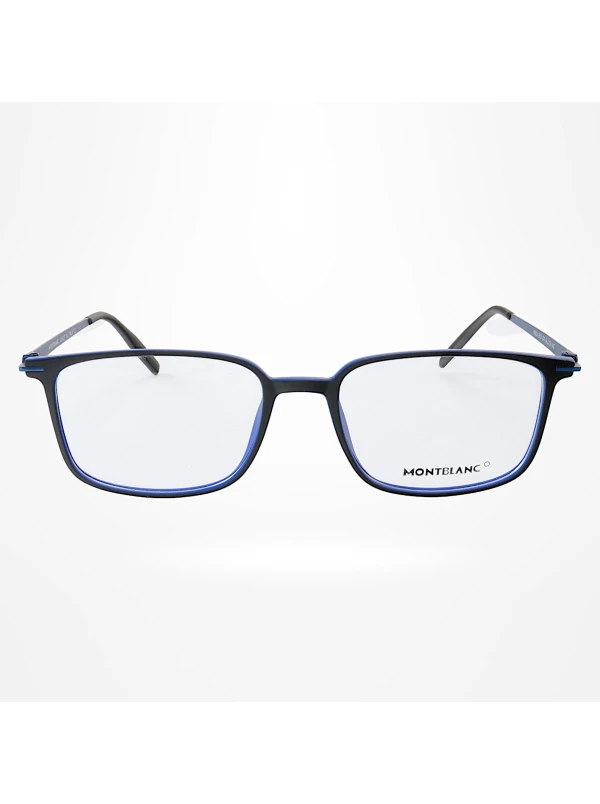 Armação de Óculos Quadrada MB0196O Preto e Azul