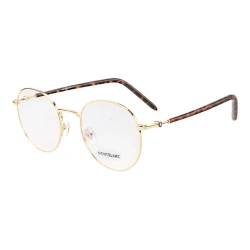 Armação de Óculos Redonda MB02730 Dourada