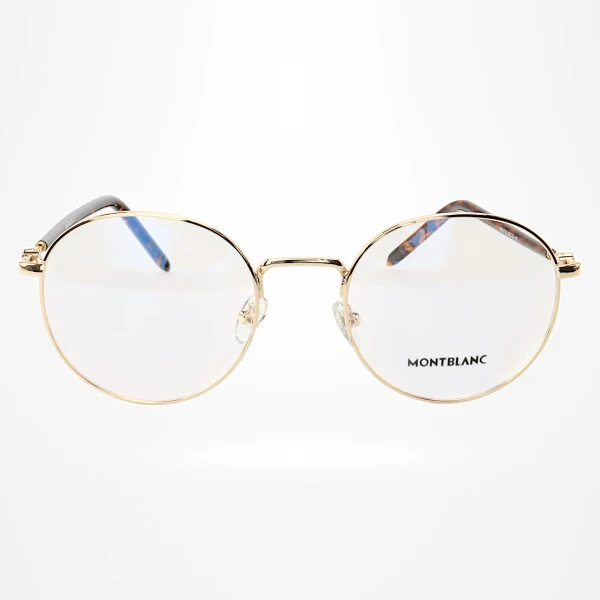 Armação de Óculos Redonda MB02730 Dourada