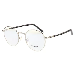 Armação de Óculos Redonda MB02730 Prata