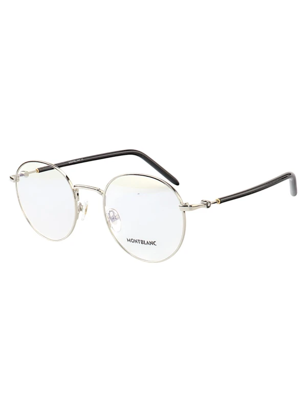 Armação de Óculos Redonda MB02730 Prata