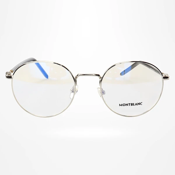 Armação de Óculos Redonda MB02730 Prata