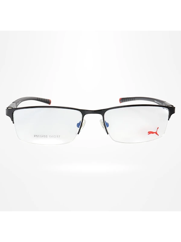 Armação de Óculos Retangular PM5450 Preto e Vermelho