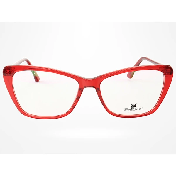 Armação de Óculos Gatinho SK5173 Vermelho Translúcido