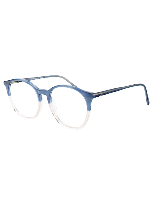 Armação de Óculos Redonda CH58663 Azul Translúcido Degrade