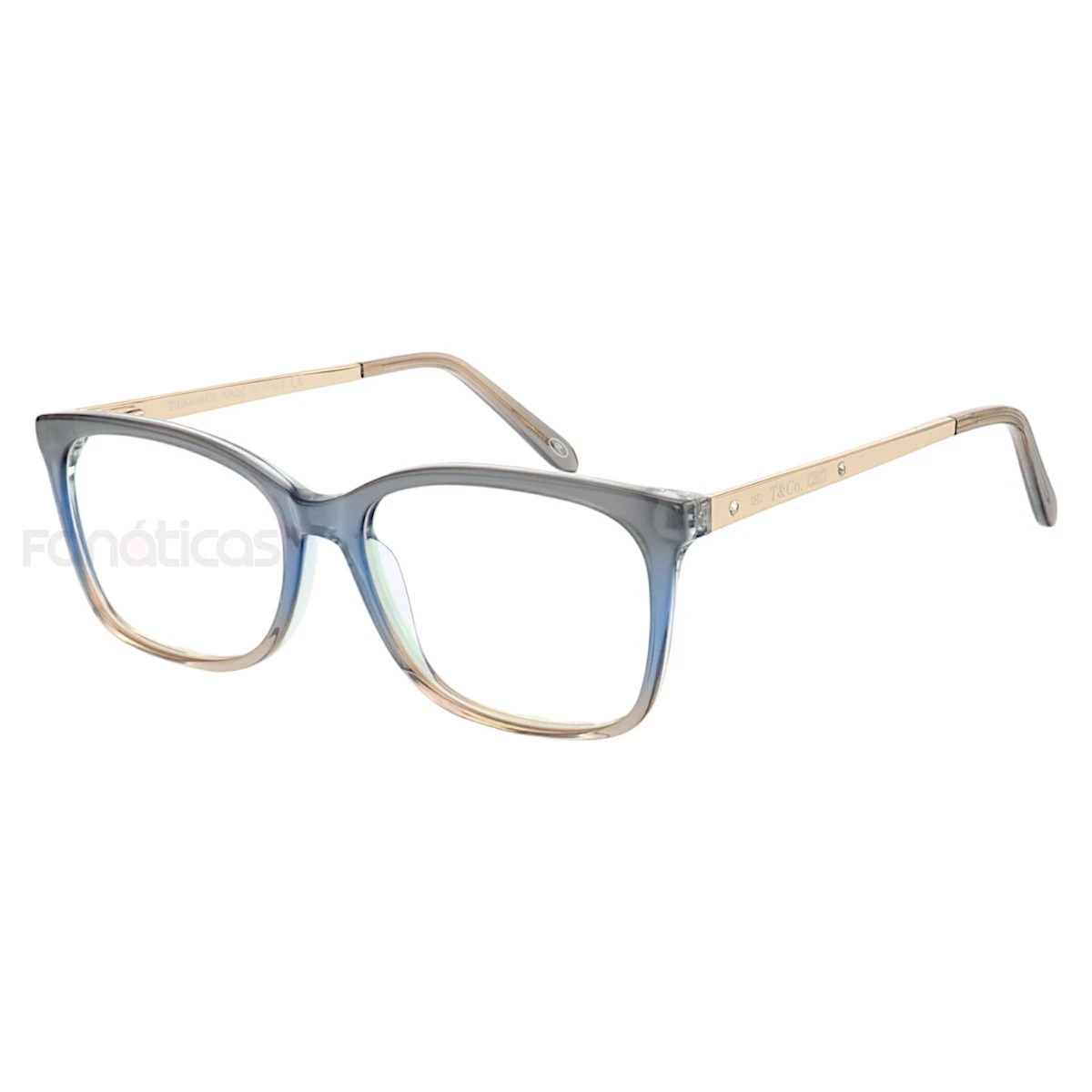 Armação de Óculos Retangular TF2131 Azul Degrade