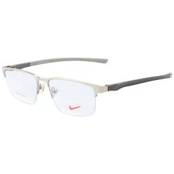 Armação de Óculos Retangular 7805AF Prata