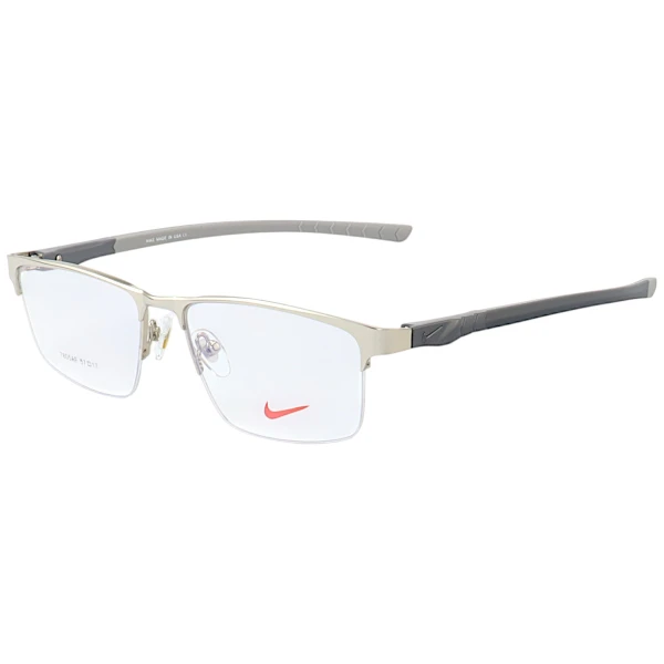 Armação de Óculos Retangular 7805AF Prata