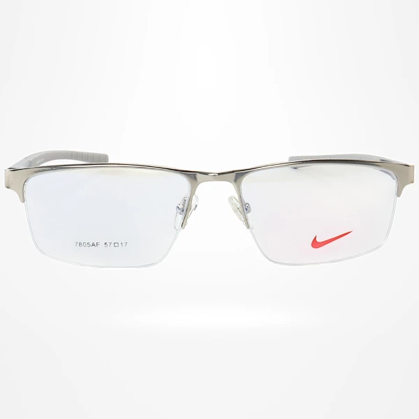 Armação de Óculos Retangular 7805AF Prata