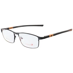 Armação de Óculos Retangular NB06129 Preto e Laranja