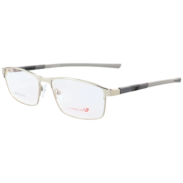 Armação de Óculos Retangular NB06129 Prata