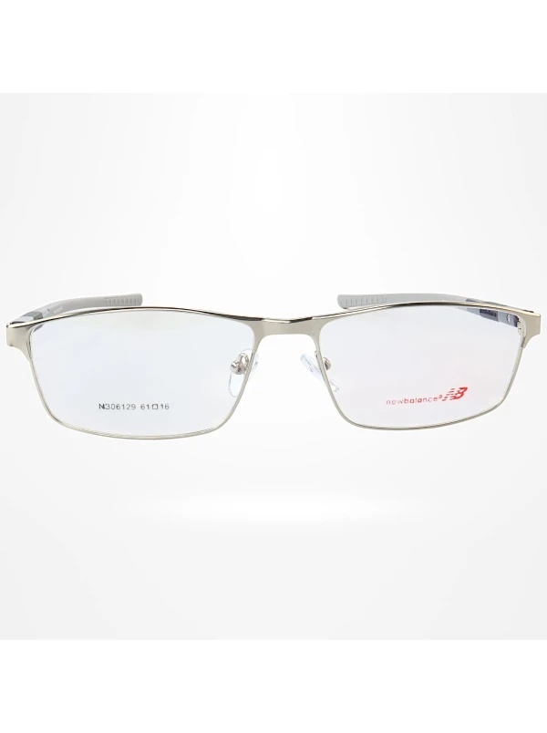 Armação de Óculos Retangular NB06129 Prata