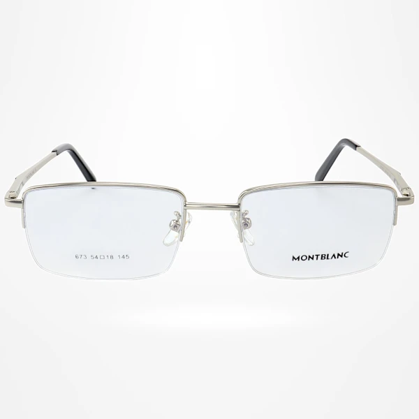 Armação de Óculos Retangular XZ673 Prata