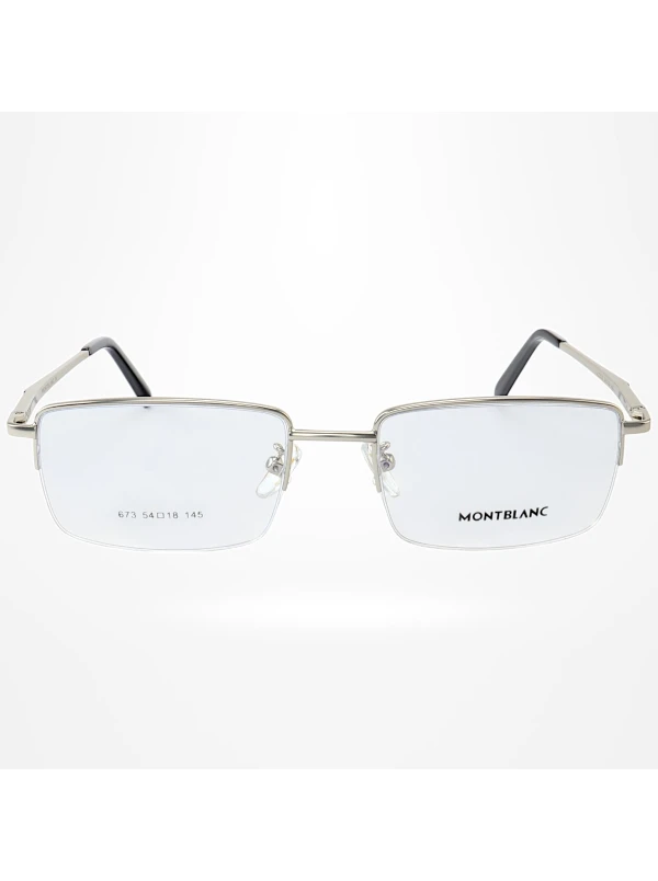 Armação de Óculos Retangular XZ673 Prata