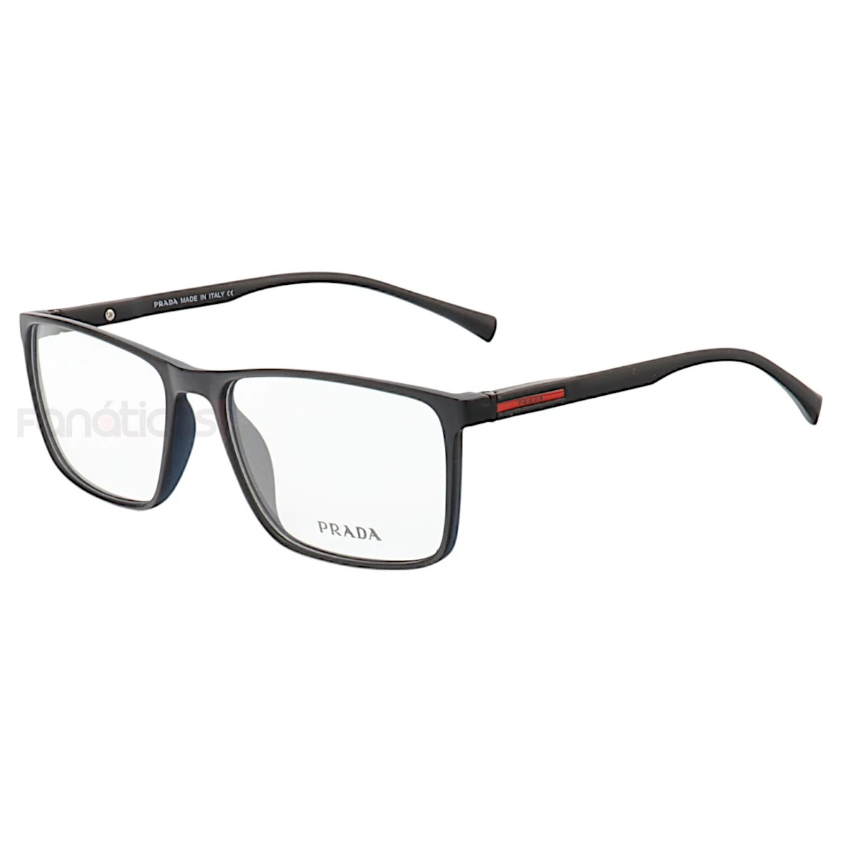 Armação de Óculos Retangular P5150 Preto e Azul