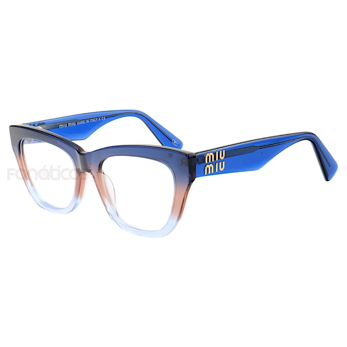 Armação de Óculos Gatinho VMV03UV Azul Degrade