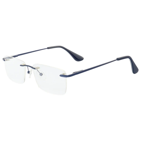 Armação de Óculos Retangular Balgriff Parafusada MT6882 Azul