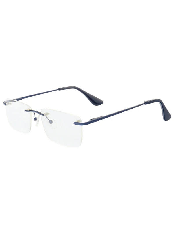 Armação de Óculos Retangular Balgriff Parafusada MT6882 Azul