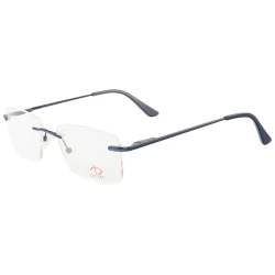 Armação de Óculos Flutuante Sem Aro Leve De Titanium Azul