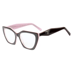 Armação de Óculos Quadrado P26YS Preto e Rosa
