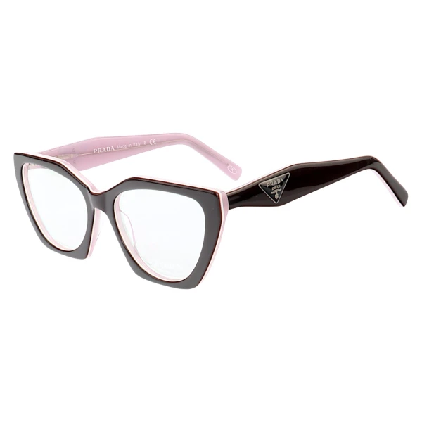 Armação de Óculos Quadrado P26YS Preto e Rosa