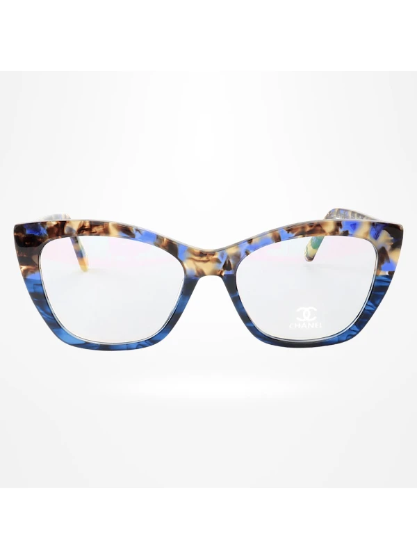 Armação de Óculos Gatinho CH3340 Azul Tartaruga