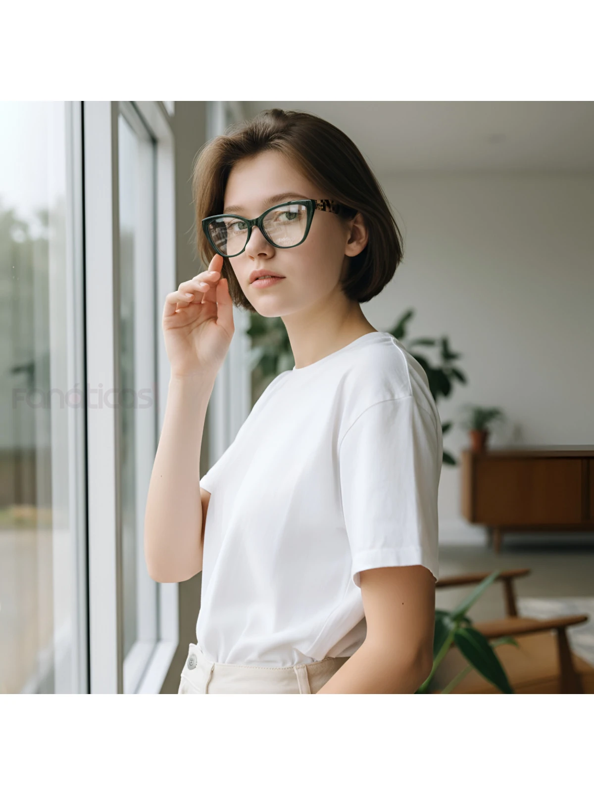 Armação de Óculos Gatinho VMV02UV Verde e Tartaruga