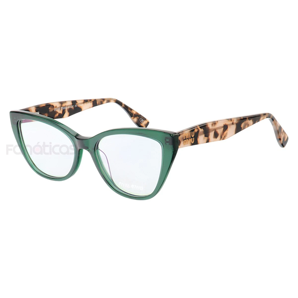 Armação de Óculos Gatinho VMV02UV Verde e Tartaruga