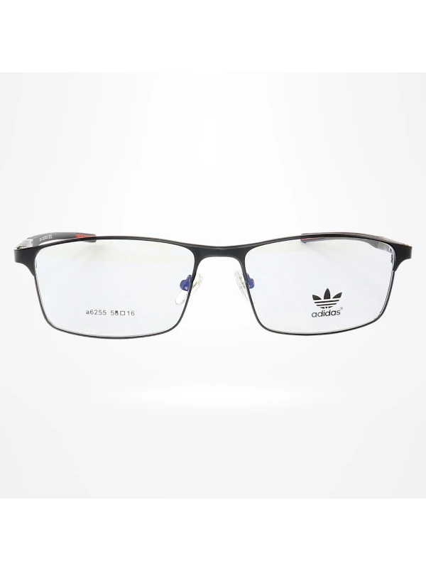 Armação de Óculos Retangular A6255 Preto e Vermelho