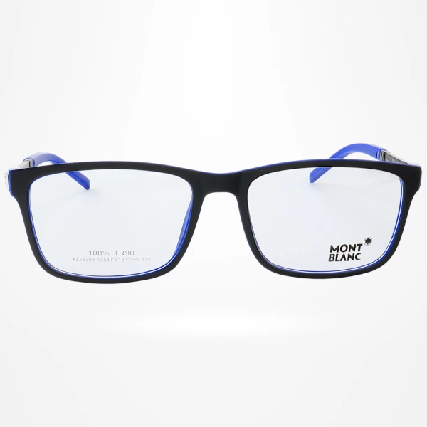 Armação de Óculos Quadrada XZ28259 Preto e Azul