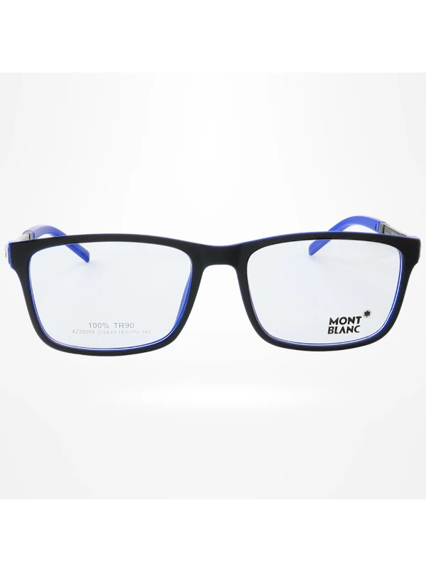 Armação de Óculos Quadrada XZ28259 Preto e Azul