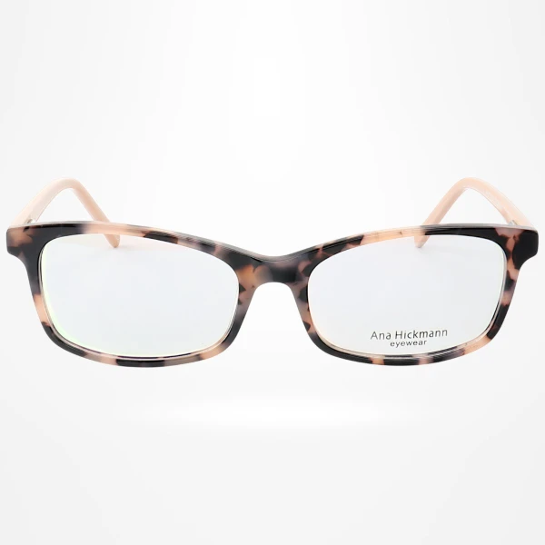 Armação de Óculos Retangular AH2170 Rosa Tartaruga