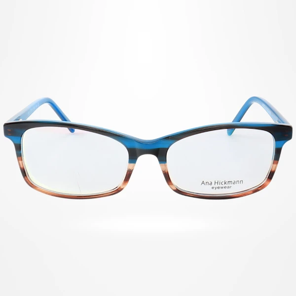 Armação de Óculos Retangular AH2170 Azul Degrade