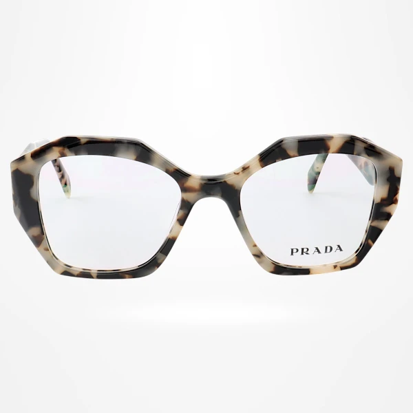 Armação de Óculos Quadrado PD58 Creme Tartaruga